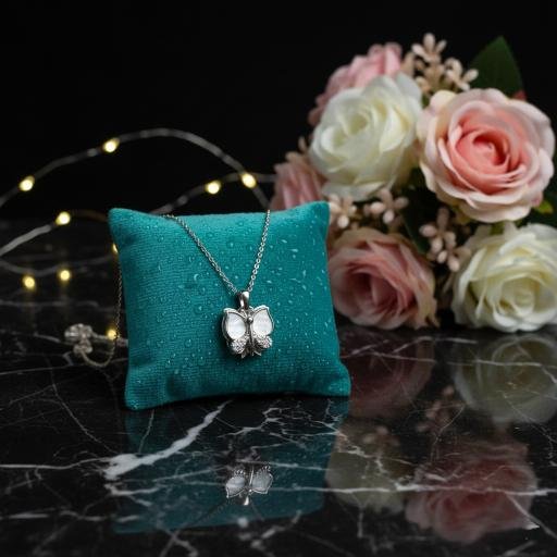 Kinetic Wings Pendant Chain - Silver